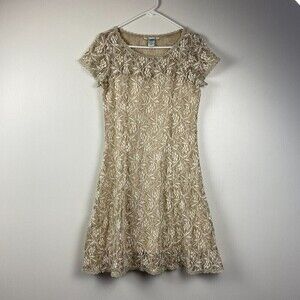 Sundance Ecru Sweetheart Lace Dress Cream Bachlorette Bride Boho Womens Size S